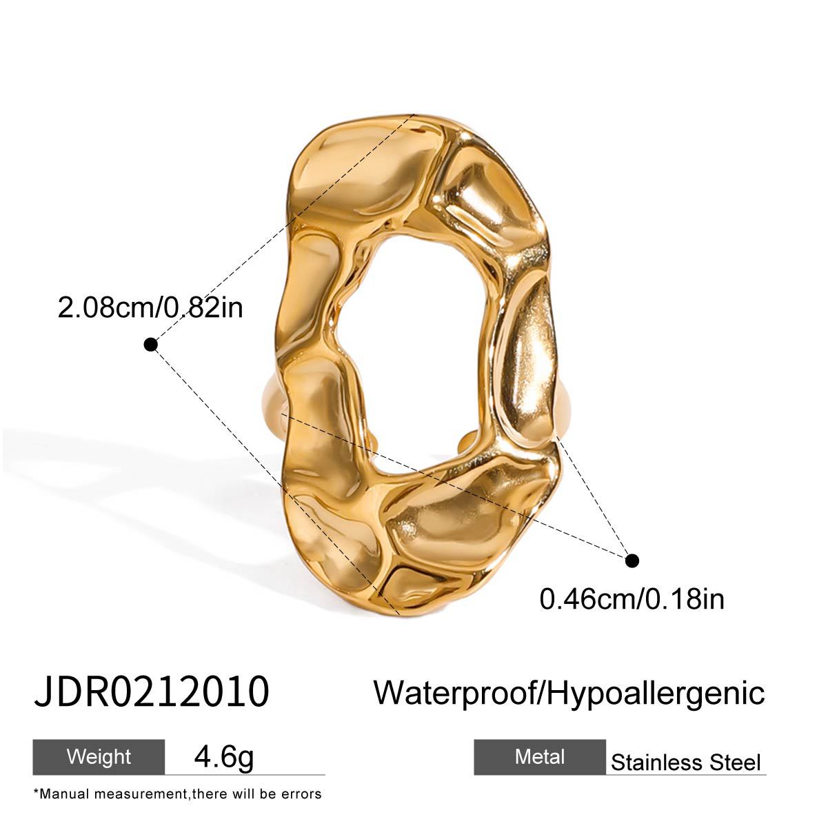 Gold 18k Tone Ring Set - Pearl/Irregular/Sculpted Designs | INS-Style Stackable Daily/Brunch Finger Jewelry for Women