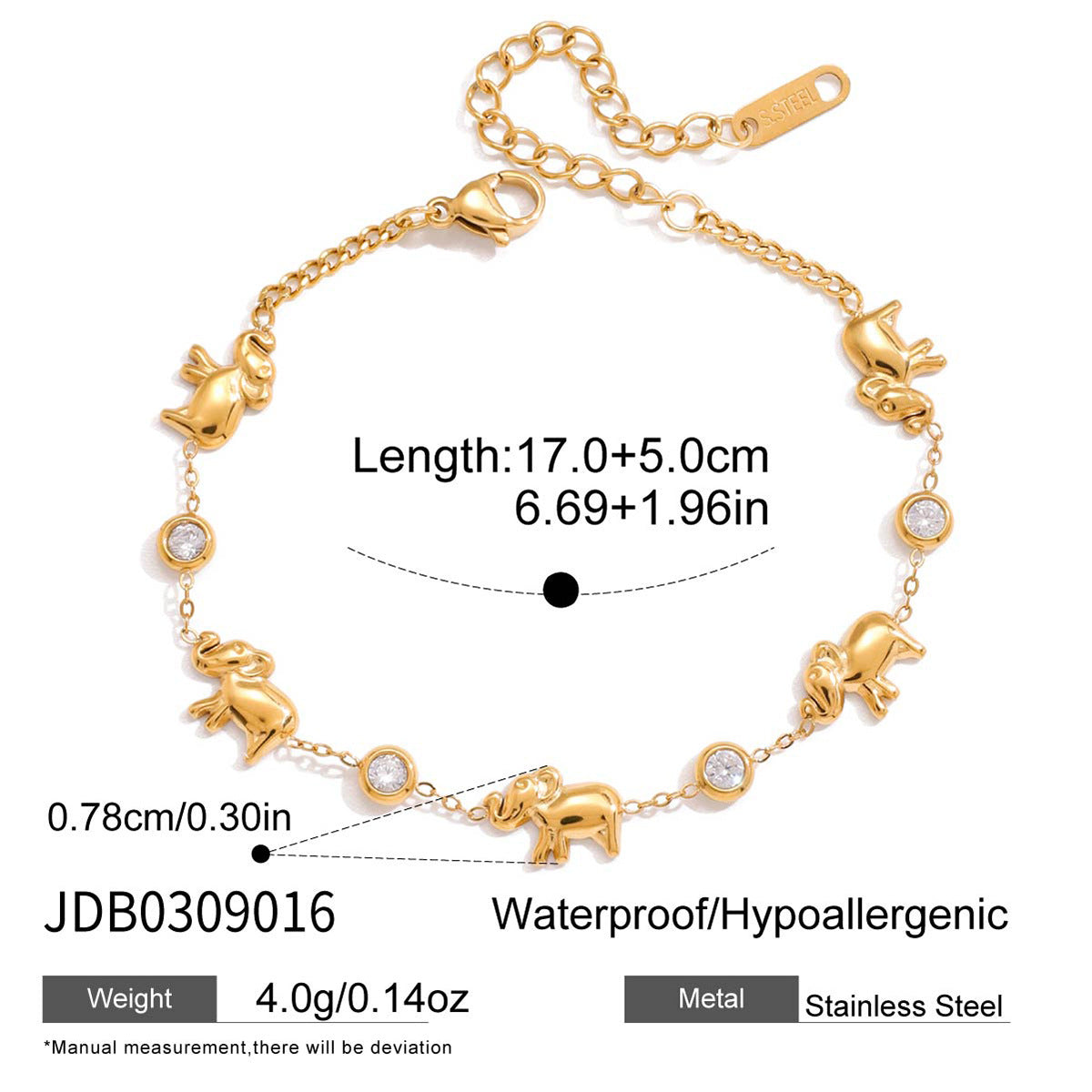 Gold Enamel Ladybug Animal Bracelet Set - Vintage Multi-Style Stackable Charm Bracelets for Women