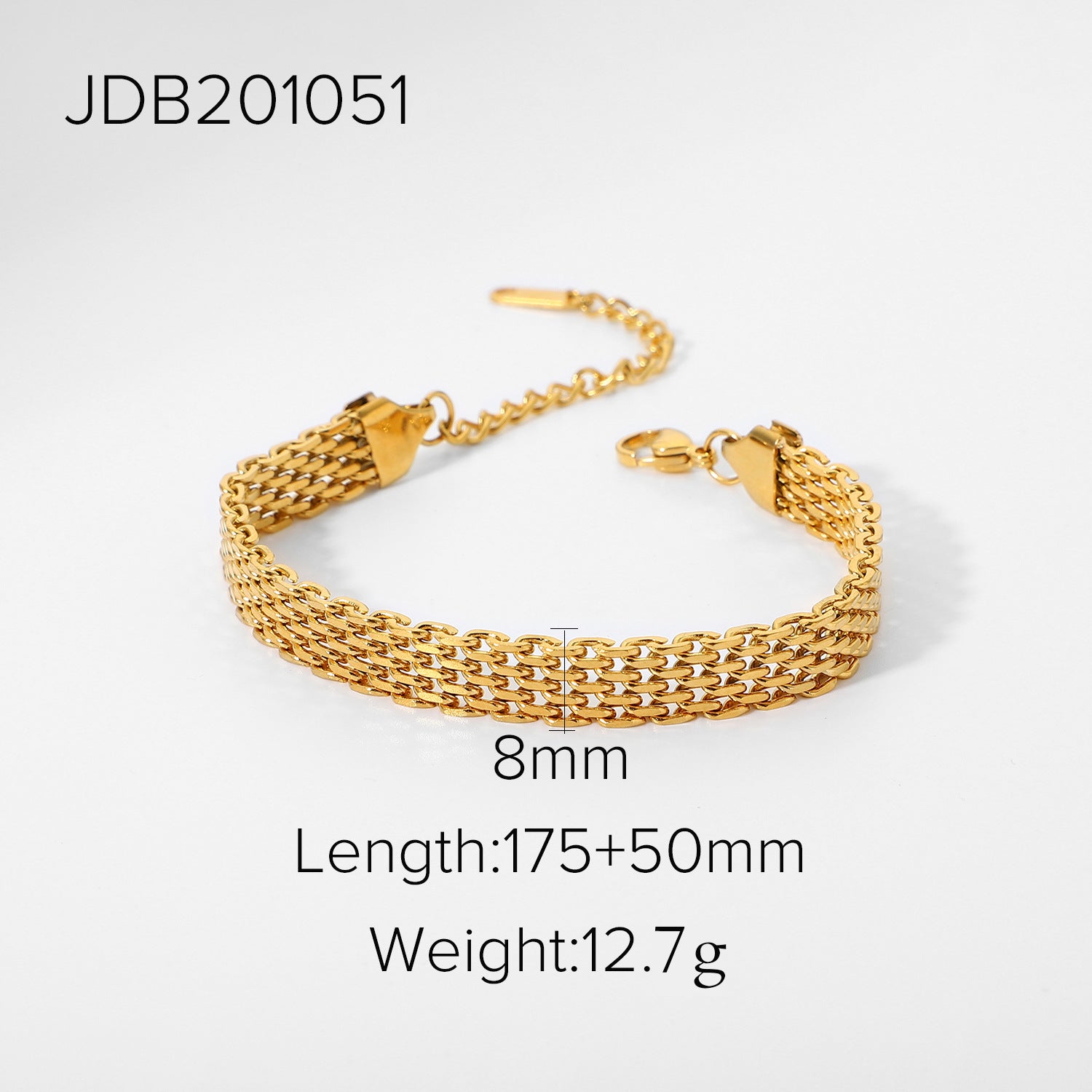 Gold Multi-Chain Bracelet Set - Cuban/Snake/Bar Link Designs | 18k Gold Tone INS-Style Stackable Daily/Brunch Wrist Jewelry for Women