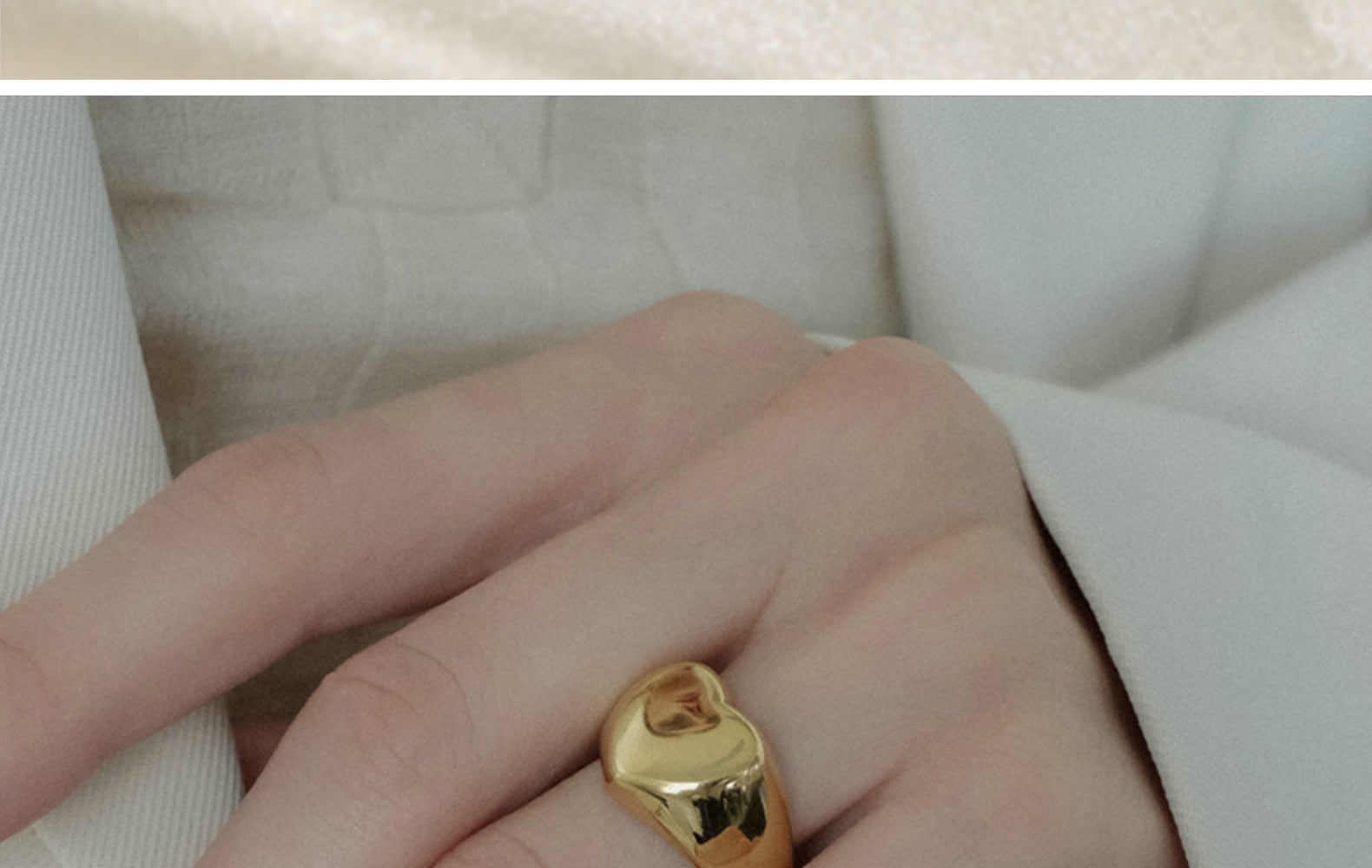 Chunky Gold Ring Set - Multi-Style Textured Stackable Rings for Women, Trendy Statement Jewelry