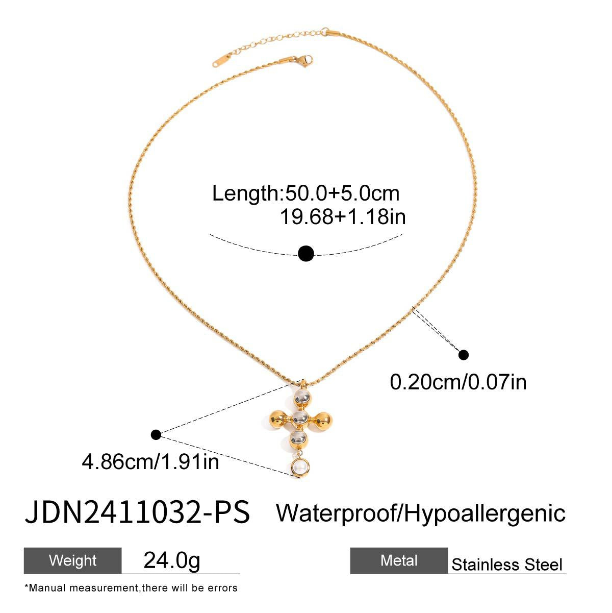 Gold Multi-Layer Pearl & Charm Necklace Set - Cross/Angel/Heart Pendants | Retro Boho Y2K Statement Neck Jewelry for Women (Daily/Brunch/Festival Wear)