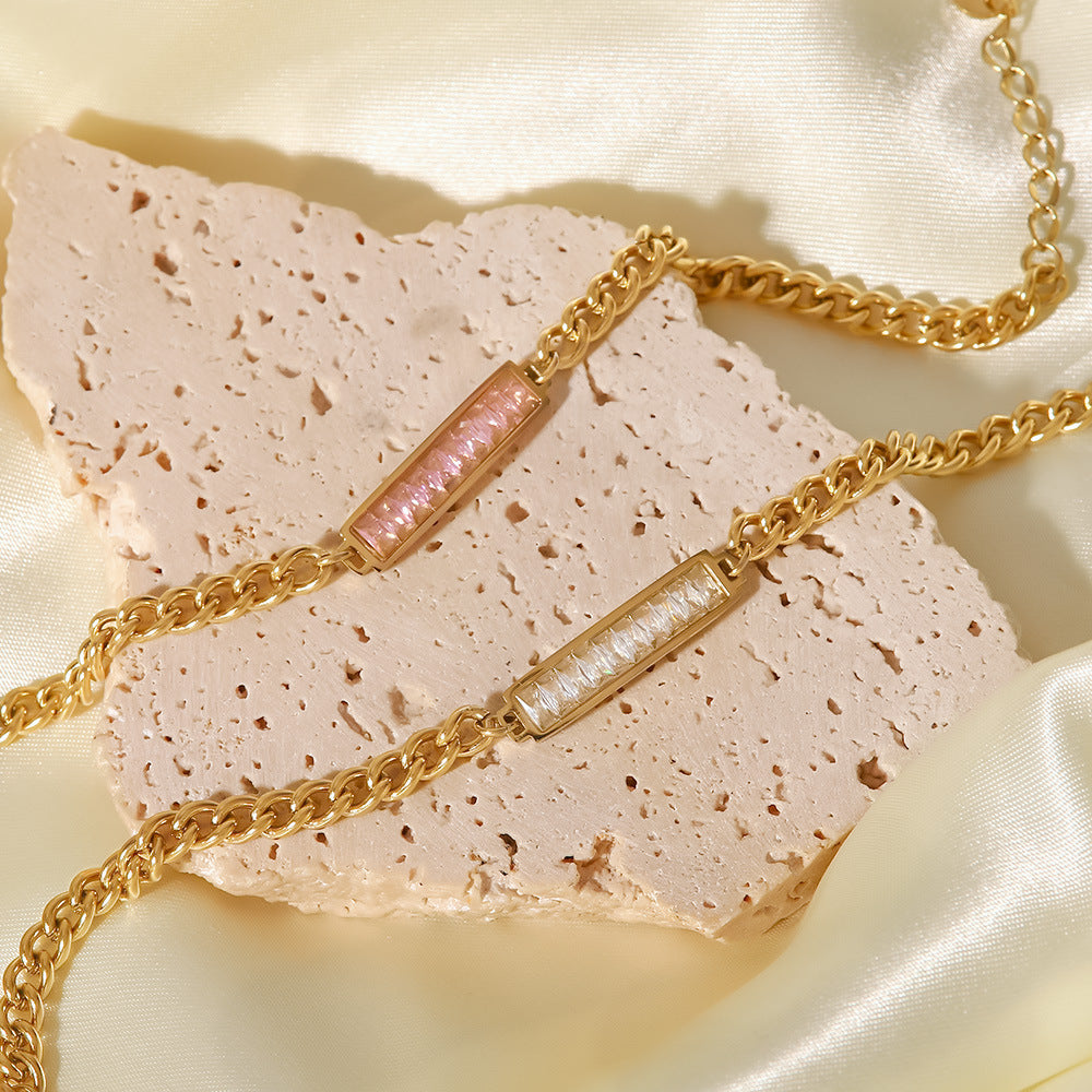 Gold Layered Bracelet Set - Emerald & Diamond Accents | Luxury Multi-Strand Statement Jewelry for Women (Daily/Party Wear)