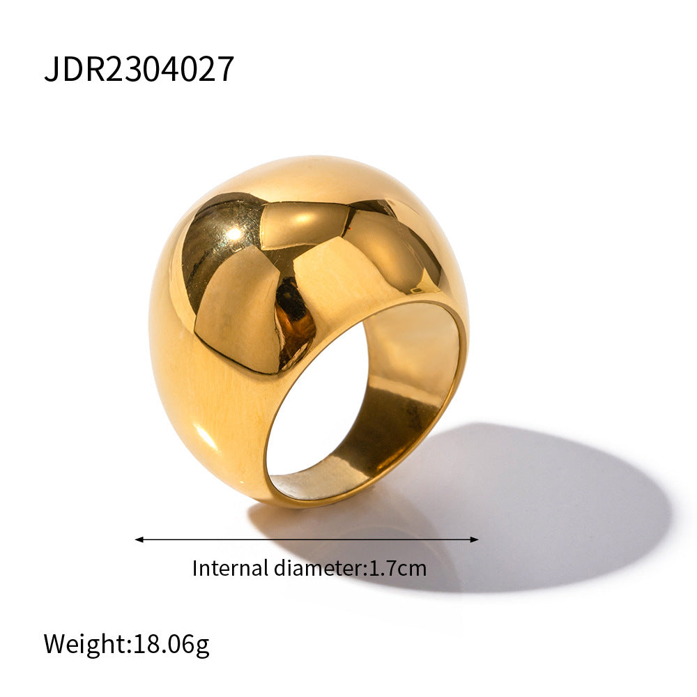 Gold & Silver Sculptural Ring Set - Irregular Modern Shapes | INS-Style Stackable Daily/Brunch Finger Jewelry for Women
