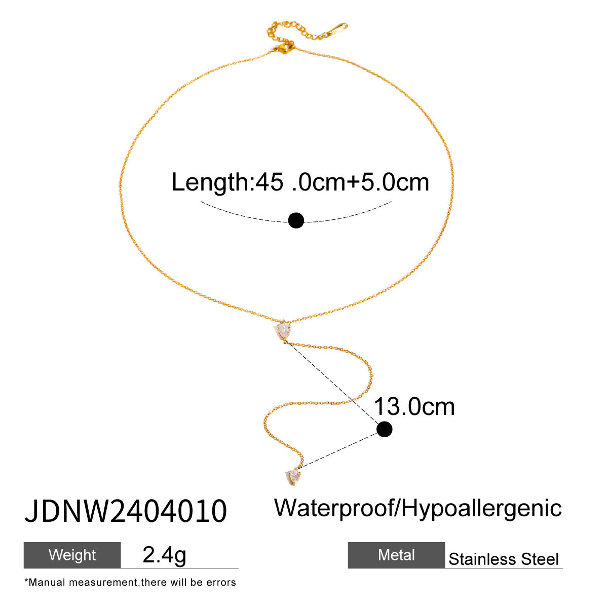 Gold Lariat Necklace Set - Multi-Style Gem/Star/Crystal Accents | INS-Style 18k Gold Tone Daily/Brunch Neck Jewelry for Women