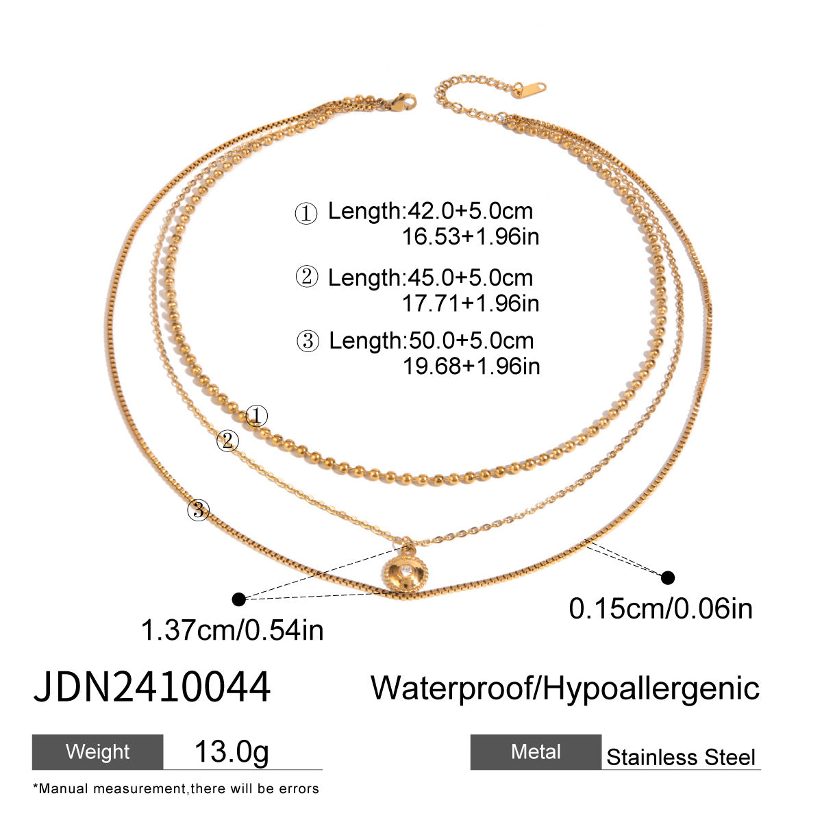 Gold Multi-Design Necklace Set - Cross & Heart Pendants with Carnelian/Colored Gems (Metal/Leather Cord) Statement Jewelry for Women