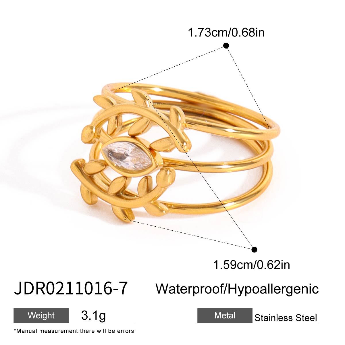 Gold Multi-Design Ring Set - Crystal/Sunburst/Shell/Floral Accents | 18k Gold Tone INS-Style Stackable Daily/Brunch Finger Jewelry for Women