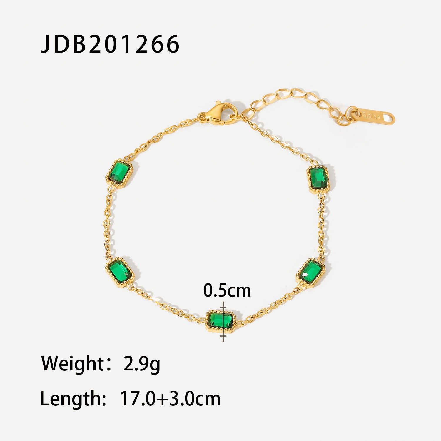 Gold Layered Bracelet Set - Emerald & Diamond Accents | Luxury Multi-Strand Statement Jewelry for Women (Daily/Party Wear)
