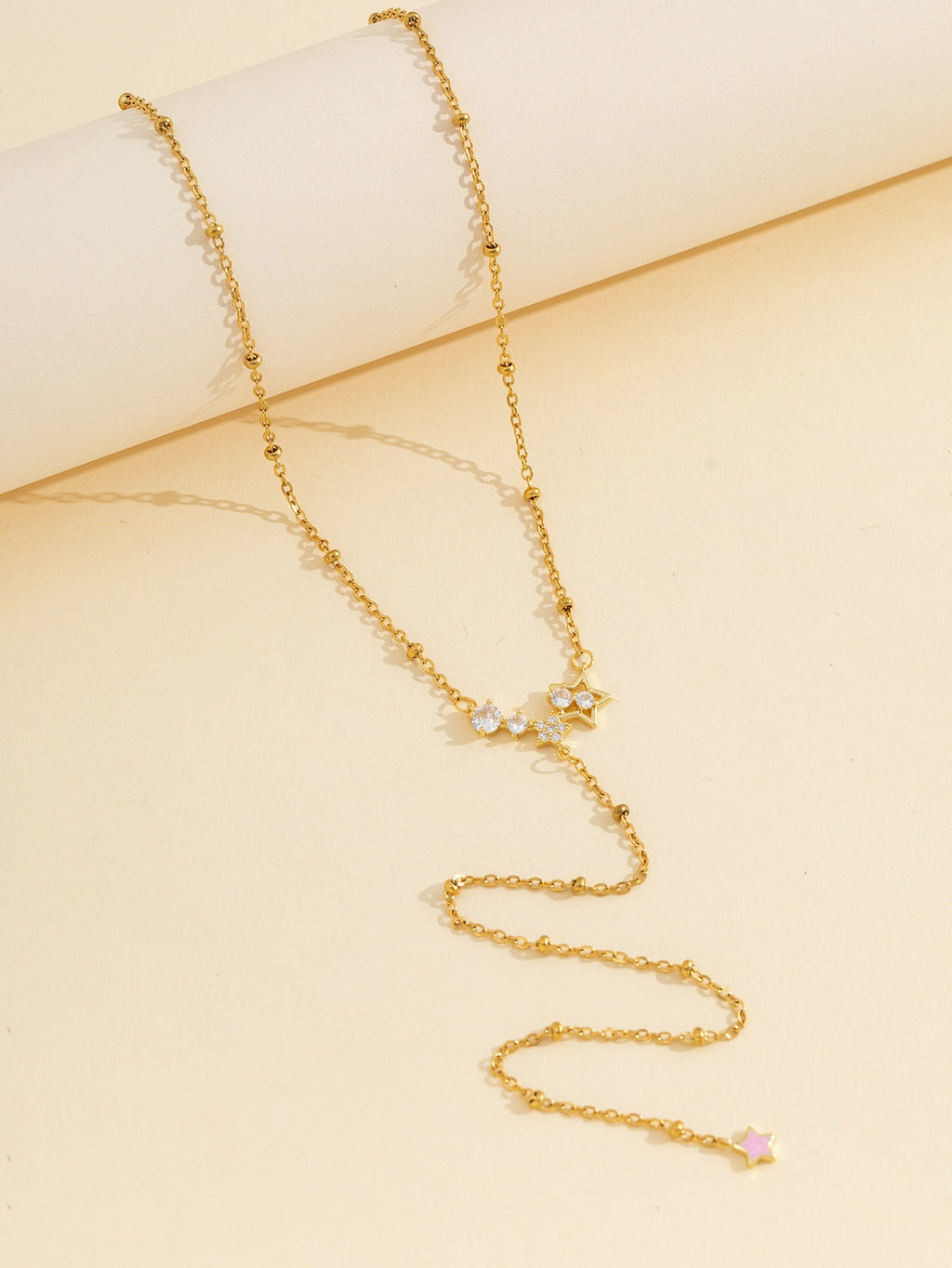 18k Gold Tone Multi-Layer Jewelry Set - Colorful Gem Necklace & Bracelet | INS-Style Daily/Brunch Accessories for Women