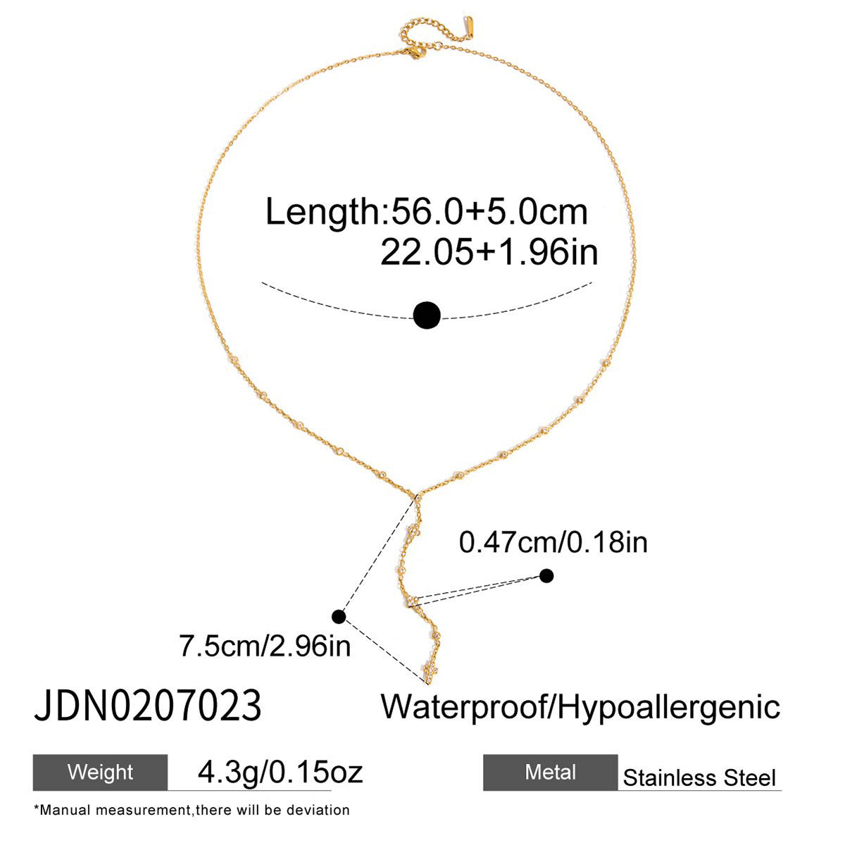 Gold Lariat Necklace Set - Multi-Style Gem/Star/Crystal Accents | INS-Style 18k Gold Tone Daily/Brunch Neck Jewelry for Women