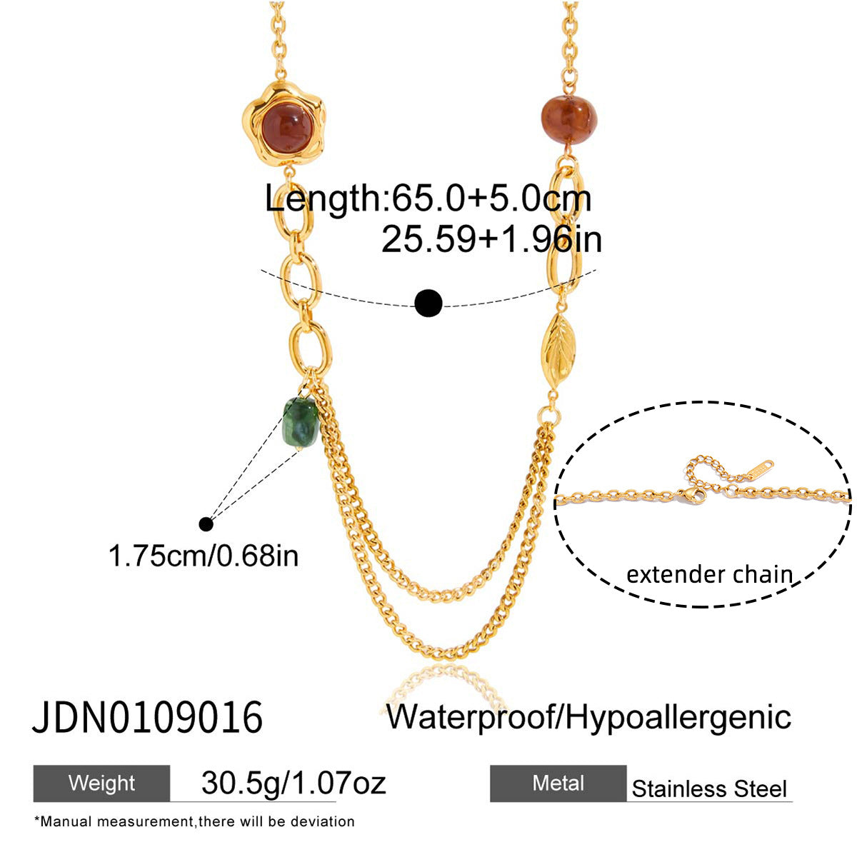 Gold Layered Retro Gem Necklace Set - Pearl/Heart/Leaf/Coin Charms | Vintage Luxury Statement Jewelry for Women (Daily/Party Wear)