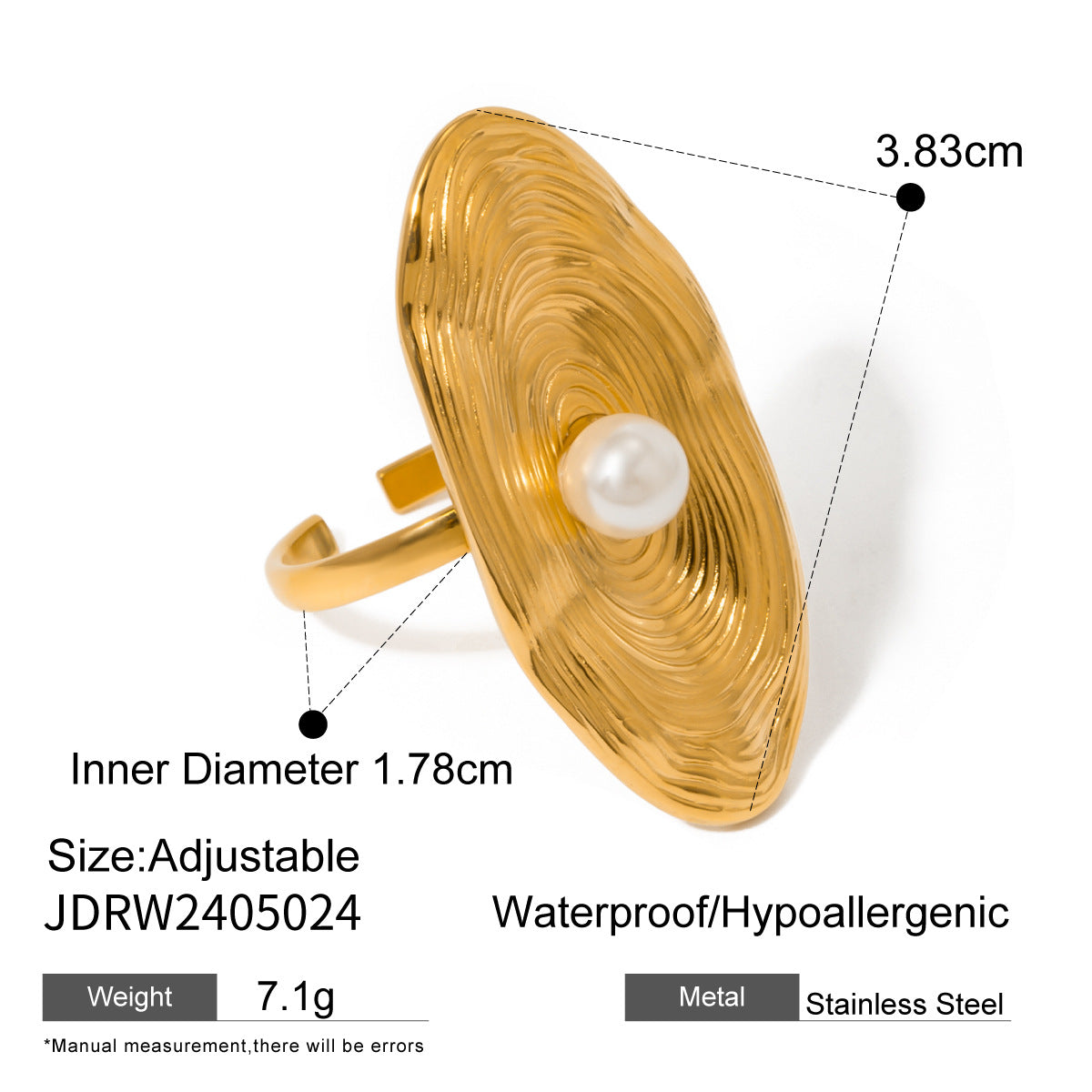 18k Gold Tone Pearl-Accent Ring Set - Flower/Bow/Spiral Designs | INS-Style Stackable Daily/Brunch Finger Jewelry for Women