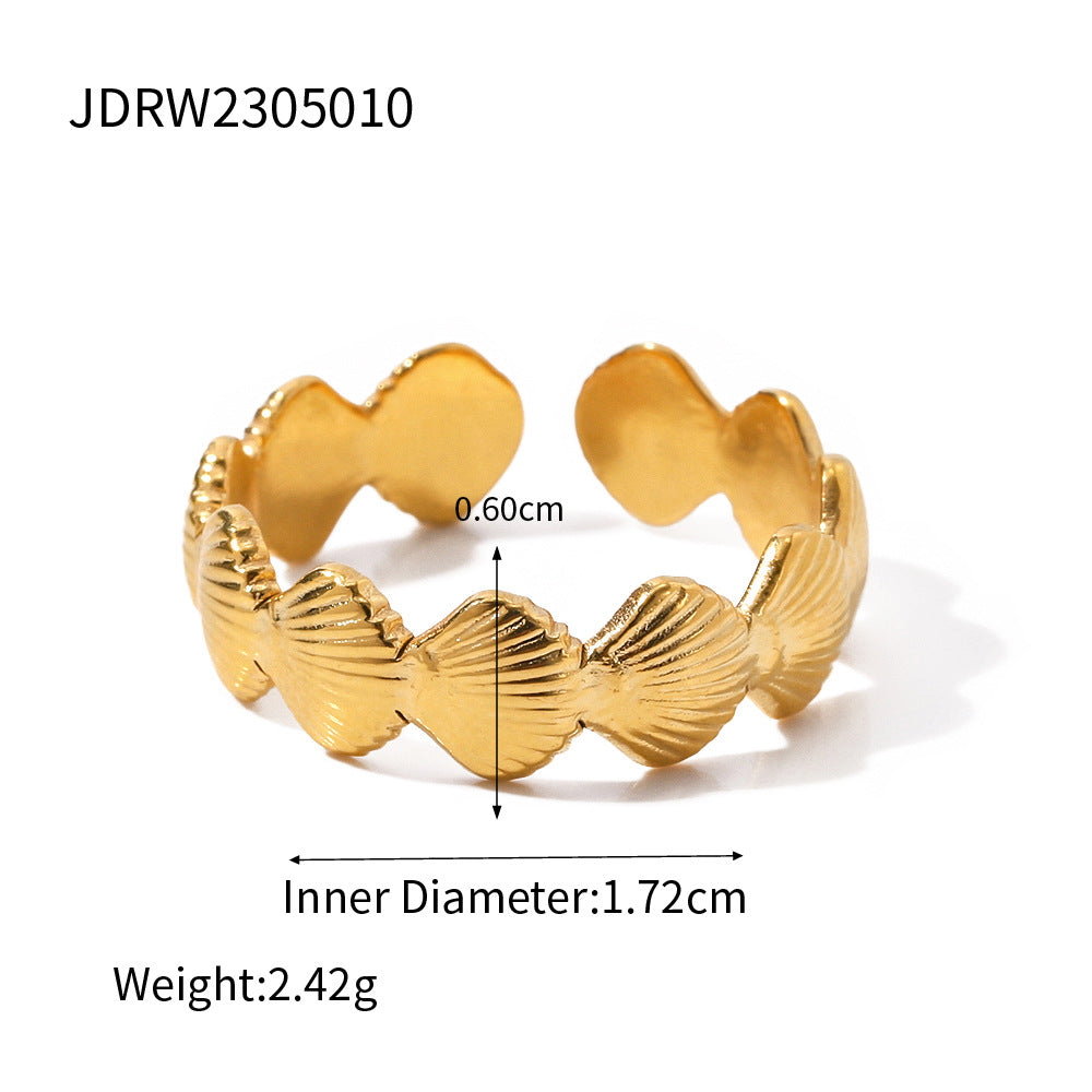 Bold INS-Style Chunky Statement Rings for Women | 18K Gold-Plated Stainless Steel Heart & Abstract Cocktail Rings | Trendy Luxury Fashion Jewelry for Daily Wear & Party Outfits (Assorted Eye-Catching Designs)