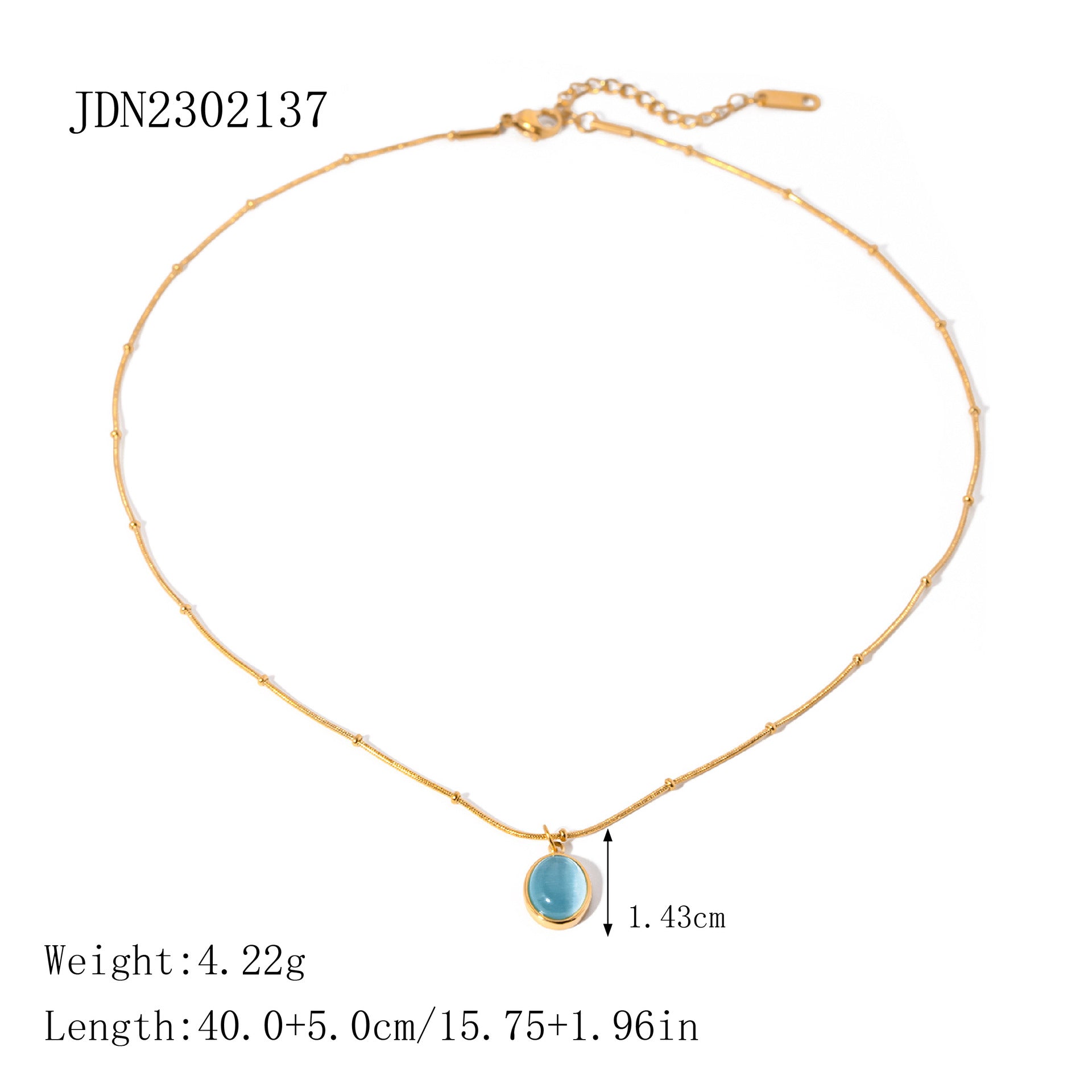 Gold Multi-Style Pendant Necklace Set - Tiger Eye/Turquoise/Pearl Natural Stone Accents | Retro Elegant Daily/Brunch Neck Jewelry for Women (Varied Chain Designs)