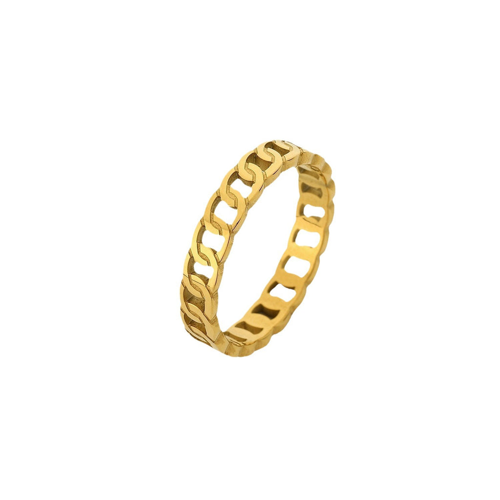 Chunky Gold Ring Set - Multi-Style Textured Stackable Rings for Women, Trendy Statement Jewelry
