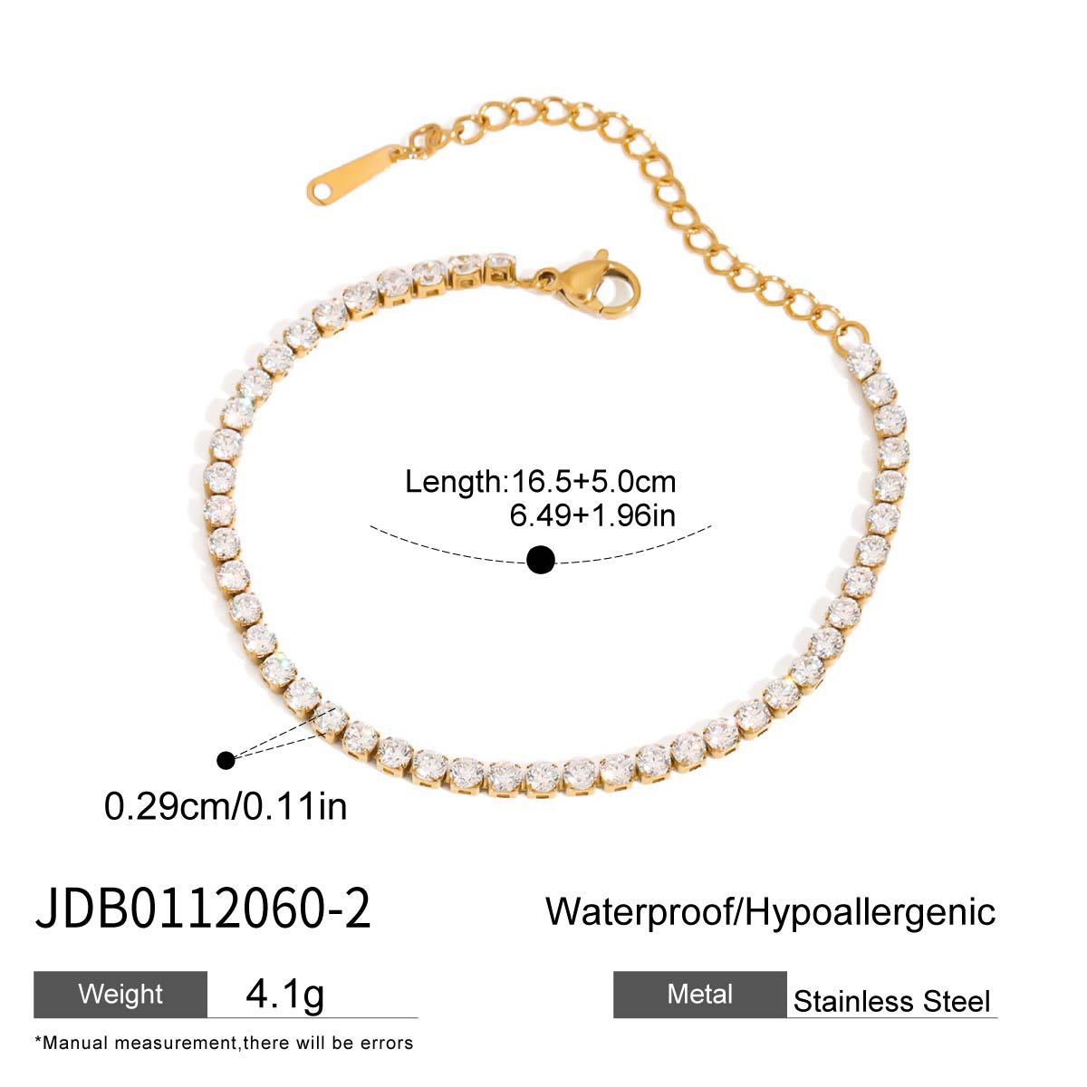 18k Gold/Silver Tone Crystal Bracelet Set - Heart/Round Accents | INS-Style Stackable Daily/Brunch Wrist Jewelry for Women