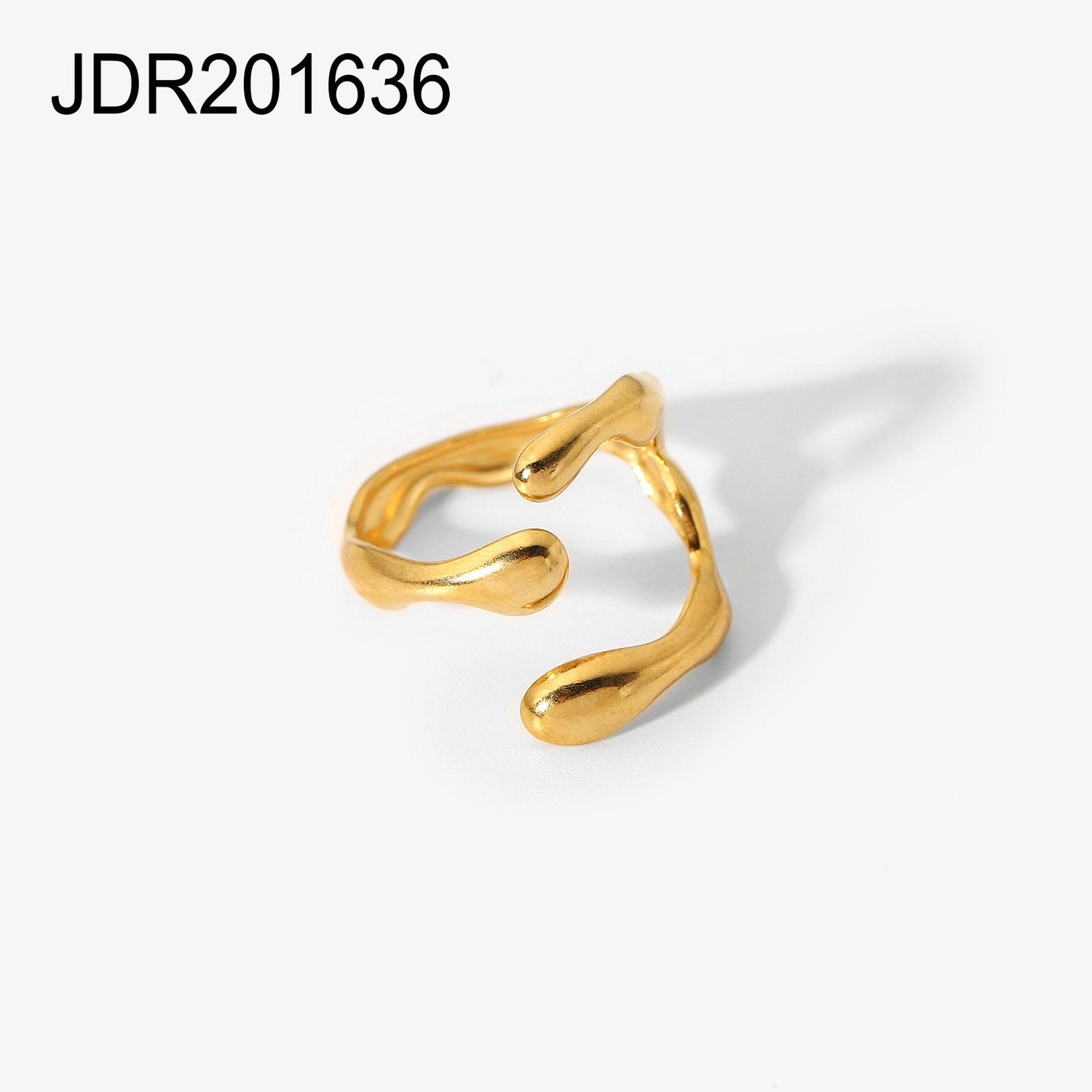 Bold INS-Style Chunky Statement Rings for Women | 18K Gold-Plated Stainless Steel Heart & Abstract Cocktail Rings | Trendy Luxury Fashion Jewelry for Daily Wear & Party Outfits (Assorted Eye-Catching Designs)
