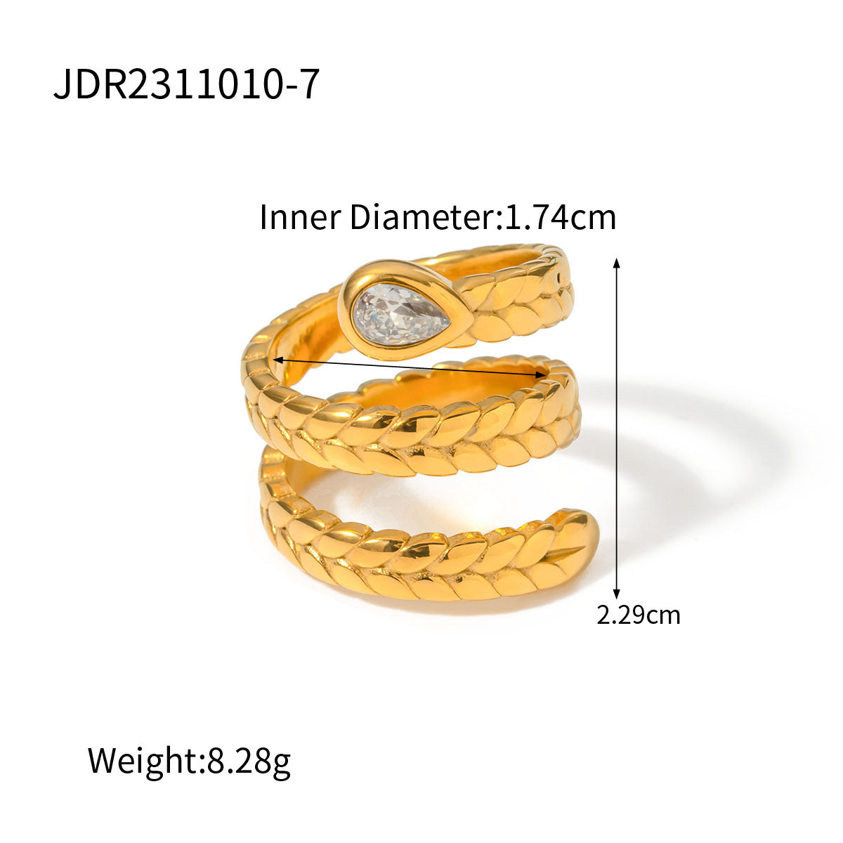 Gold Crystal Ring Set - Heart/Star/Multi-Stone Designs | 18k Gold Tone INS-Style Stackable Daily/Brunch Finger Jewelry for Women