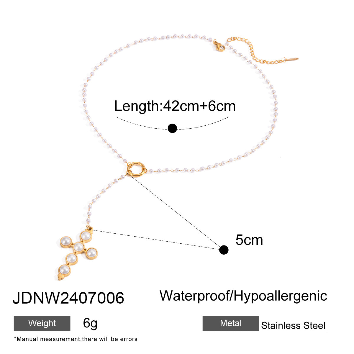 Gold Cross Necklace Set - Multi-Style Vintage Religious Statement Necklaces with Gemstones & CZ for Women