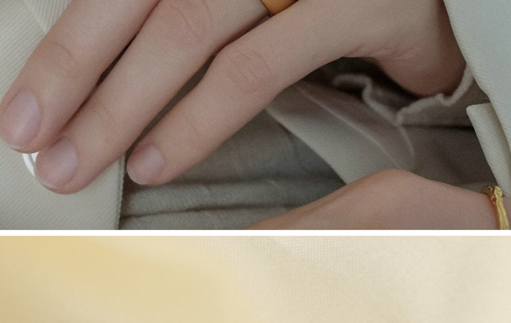 Chunky Gold Ring Set - Multi-Style Textured Stackable Rings for Women, Trendy Statement Jewelry