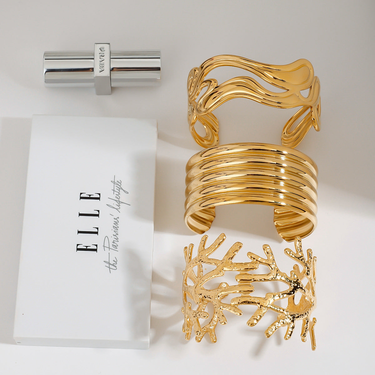 Gold Long Chain Tassel Ear Cuff Earrings - Single-Side Dangle Design | Modern Elegant Statement Jewelry for Women (Party/Daily/Formal Wear)