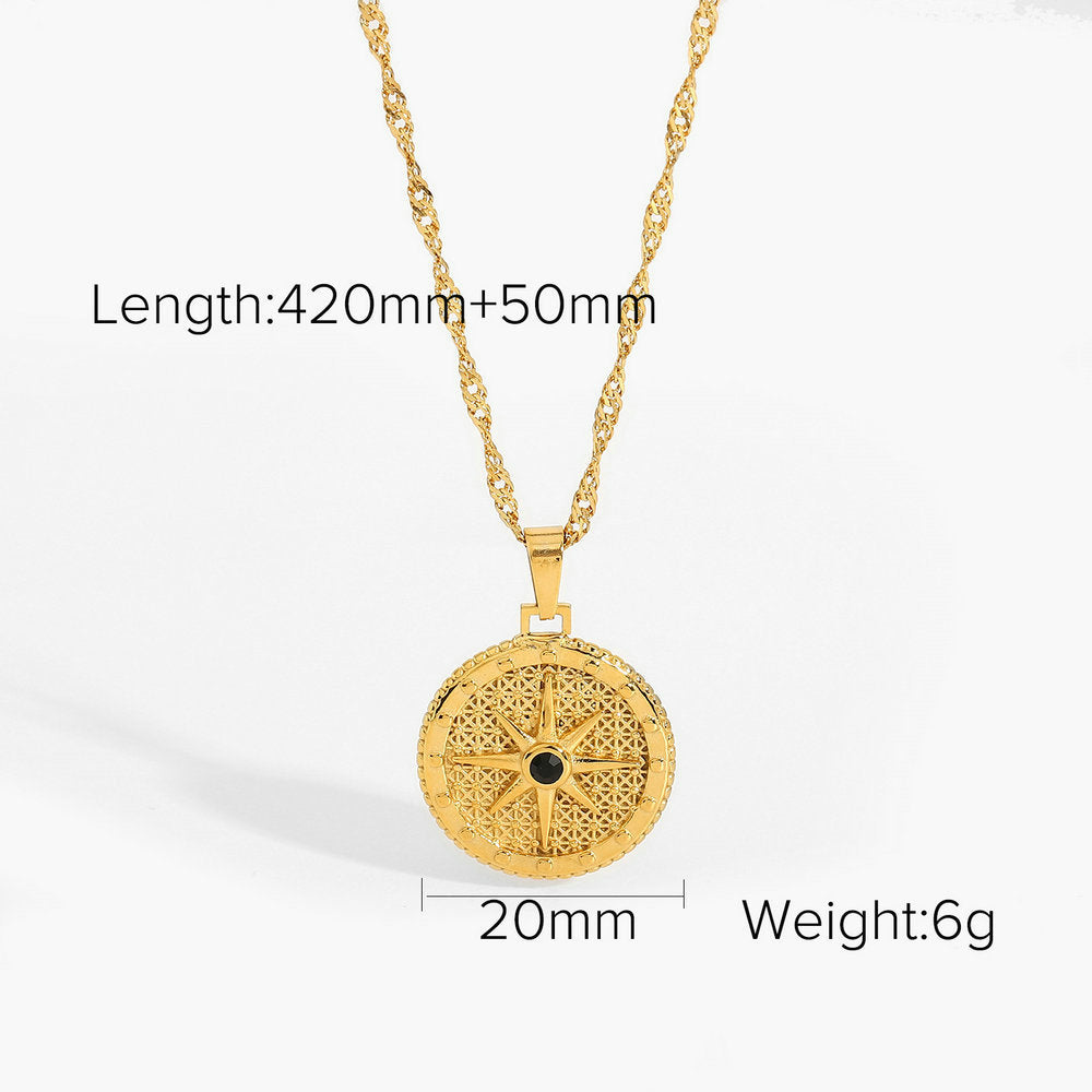 Gold Celestial Heart Angel Necklace Set - Vintage-Inspired Multi-Style Dainty Necklaces for Women