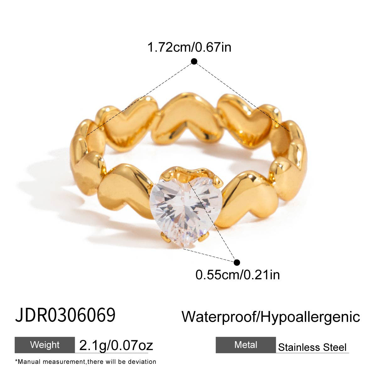 18k Gold Tone Crystal Ring Set - Bow/Heart/Letter/Arrow Designs | INS-Style Stackable Daily/Brunch Finger Jewelry for Women