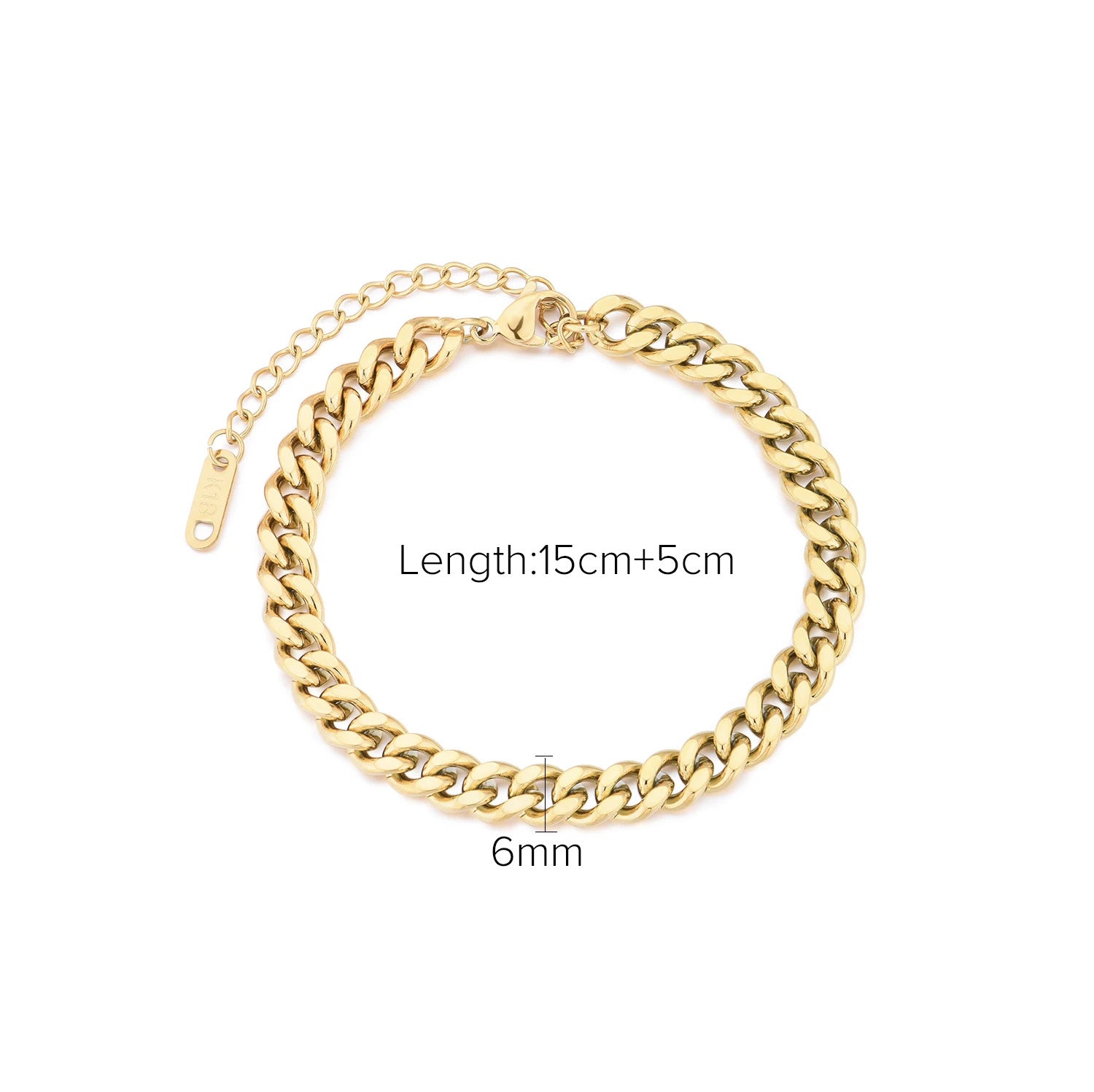 Gold Multi-Chain Bracelet Set - Cuban/Snake/Bar Link Designs | 18k Gold Tone INS-Style Stackable Daily/Brunch Wrist Jewelry for Women