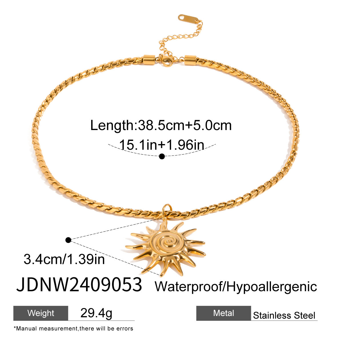 18k Gold Tone Ocean-Themed Jewelry Set - Seahorse/Starfish/Sun Pendants | INS-Style Necklace/Bracelet/Ring Daily/Brunch Accessories for Women 2. Google SEO Title
