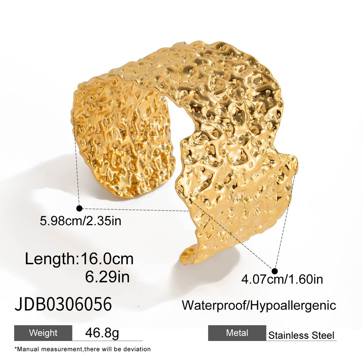 Gold Modern Bold Multi-Layer Bracelet & Necklace Set - Wave/Grid/Hammered Texture | Luxury Statement Wrist & Neck Jewelry for Women (Daily/Brunch/Party Wear)