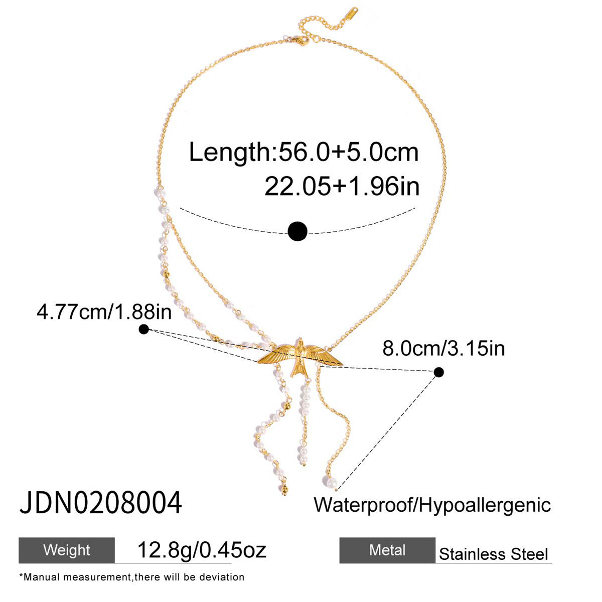 Gold Multi-Style Necklace Set - Pearl/Cross/Heart/Star Pendants (Snake/Curb Chain) Statement Jewelry for Women