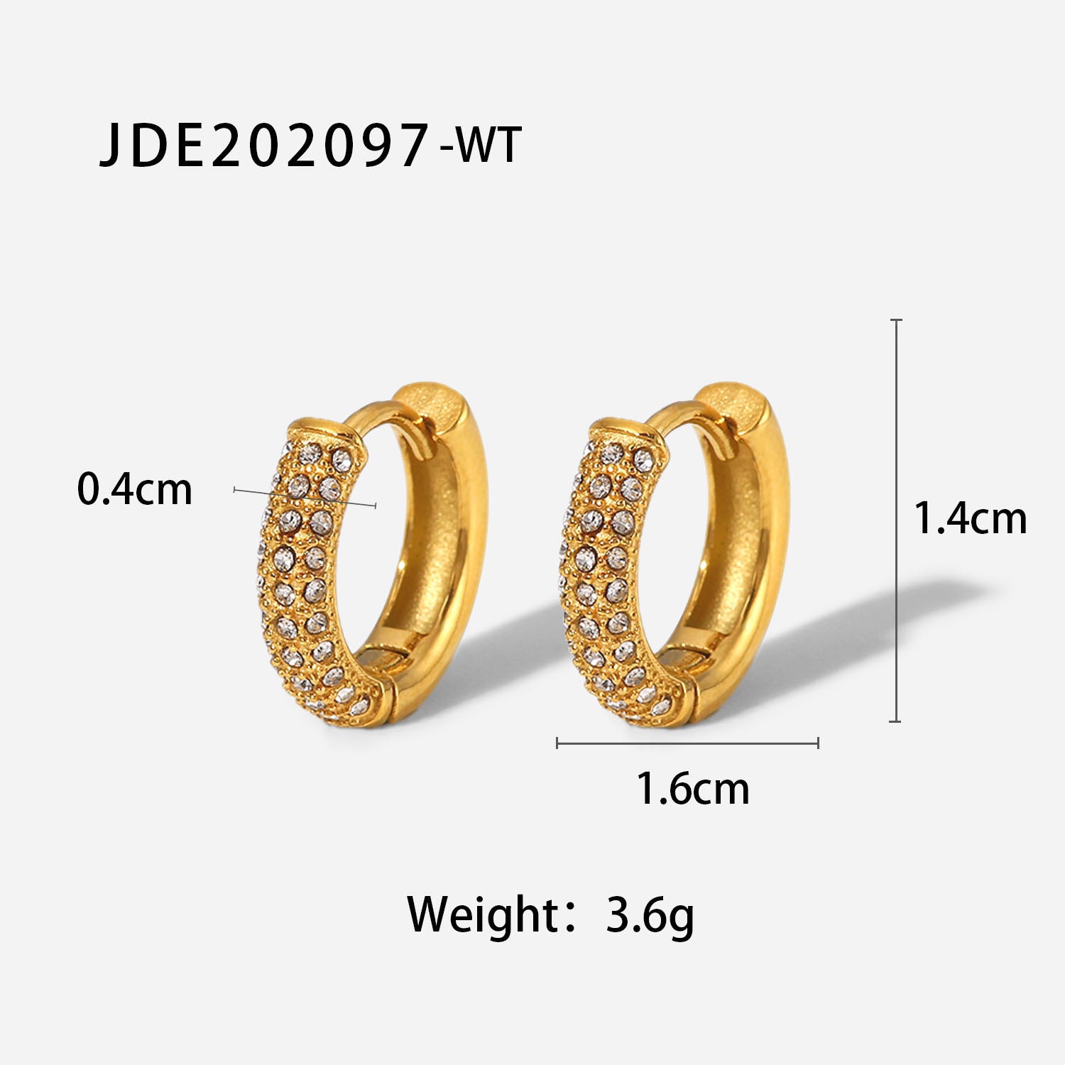 Gold Multi-Style Stackable Hoop Earring Set - CZ-Accented Textured Statement Jewelry for Women